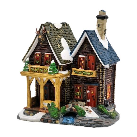 Santas Workbench Snowy Vale Ski Lodge Victorian Series VTG 2000 Original Box - Picture 1 of 16